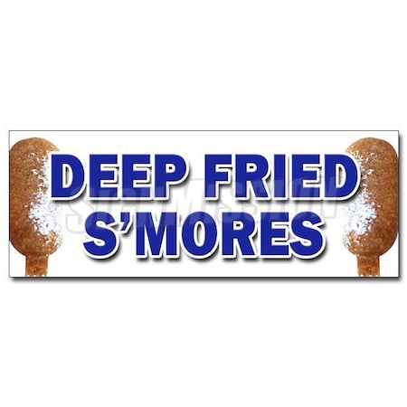 Signmission DEEP FRIED SMORES DECAL sticker fresh made on a stick sweet snack candy, D-12 Deep Fried Smores D-12 Deep Fried Smores